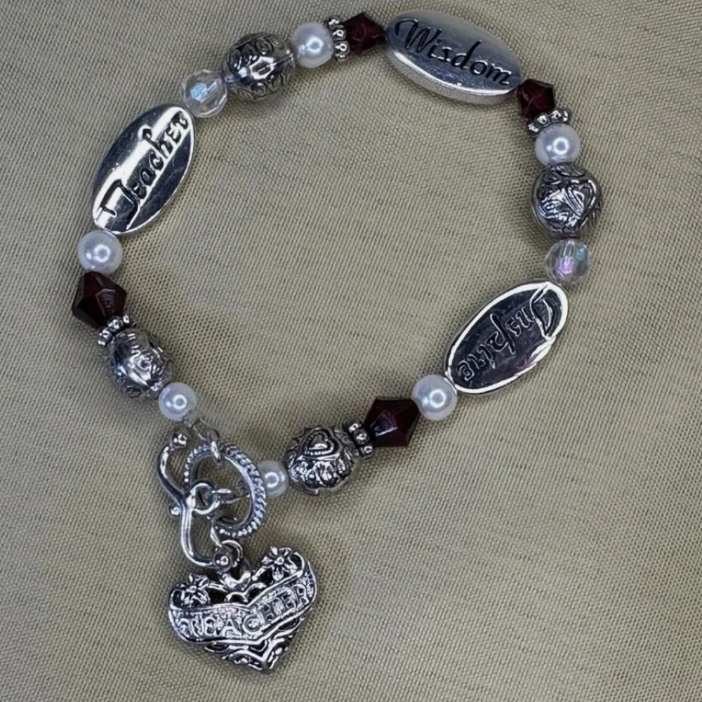 Expressively Yours Teacher Charm Bracelet | Inspire Wisdom Gift